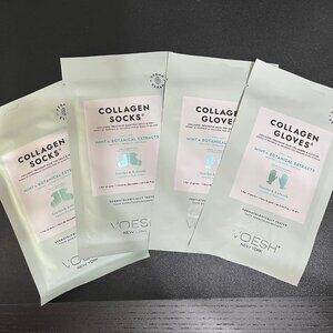Voesh Collagen Gloves and Socks masks Mint & Botanical Extracts (NIB) 2 of each